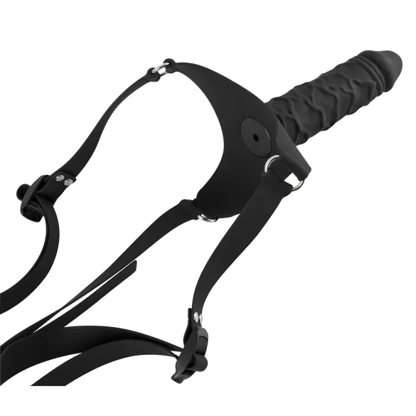 You2Toys - strap-on dildo - silikone - sort