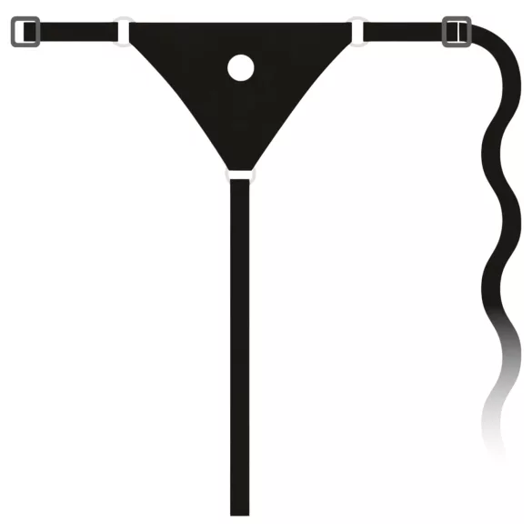 You2Toys - strap-on dildo - silikone - sort