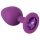 Colorful JOY - silikone anal plug - mellem (lilla)