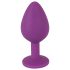 Colorful JOY - silikone anal plug - mellem (lilla)