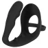 Black Velvets - analdildo med penisring og kuglering - sort