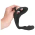 Black Velvets - analdildo med penisring og kuglering - sort