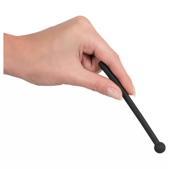 Piss Play - dilator - hul - silikone - sort
