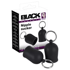 Black Velvets - brystvortepumpe med metalring (sort)