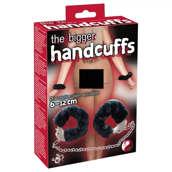 You2Toys - plyshåndjern - lang kæde - sort