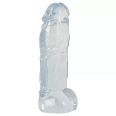 Crystal Clear Big Dong - gelé kæmpe dildo (21,5 cm)