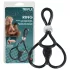 You2Toys - justerbar penis- og kuglering - sort