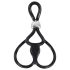 You2Toys - Tripla, justerbar penis- og kuglering (sort)