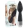 You2Toys - anal bruserhoved - kegleformet - silikone sort