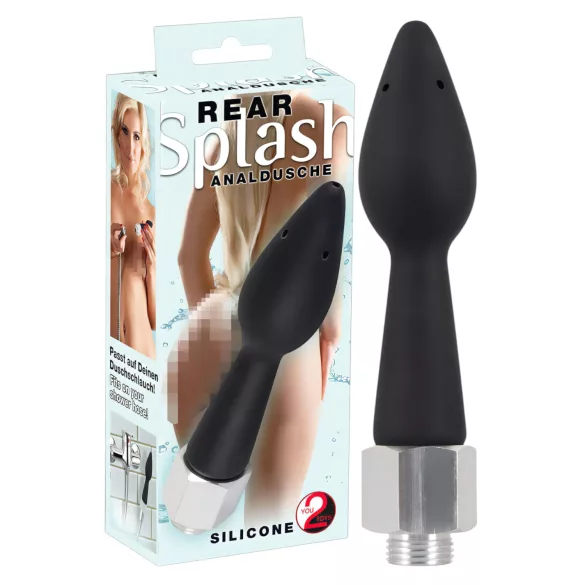 You2Toys - anal bruserhoved - kegleformet - silikone sort