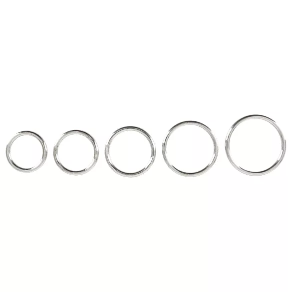 Bad Kitty - penisringsæt i metal - 5 stk