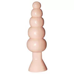 Perlende fornøjelser - analdildo - bølget silikone
