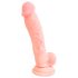 Medicinsk silikone dildo (18 cm) - naturlig