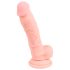 Medicinsk silikone dildo (18 cm) - naturlig