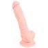 Medicinsk silikone dildo (18 cm) - naturlig