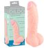 Medicinsk silikone dildo (20 cm) - naturlig