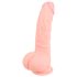 Medicinsk silikone dildo (20 cm) - naturlig