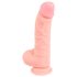Medicinsk silikone dildo (20 cm) - naturlig