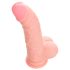 Medicinsk silikone dildo (20 cm) - naturlig