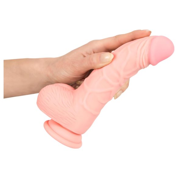 Medicinsk silikone dildo (20 cm) - naturlig