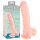 Medicinsk silikone dildo (24 cm) - naturlig