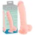 Medicinsk silikone dildo (24 cm) - naturlig