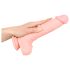 Medicinsk silikone dildo (24 cm) - naturlig