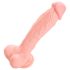 Medicinsk silikone dildo (24 cm) - naturlig