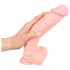 Medicinsk silikone dildo (24 cm) - naturlig