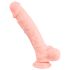 Medicinsk silikone dildo (24 cm) - naturlig