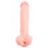 Medicinsk silikone dildo (24 cm) - naturlig