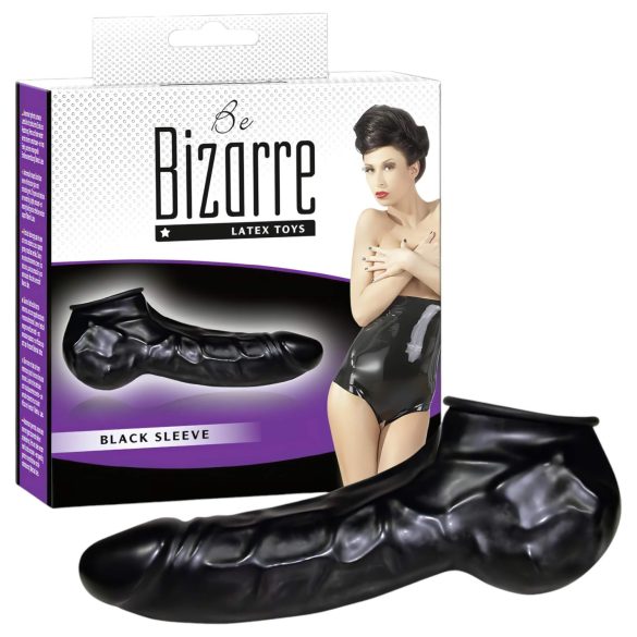You2Toys - Latex penis- og kuglekappe (sort) - Vær Bizarre