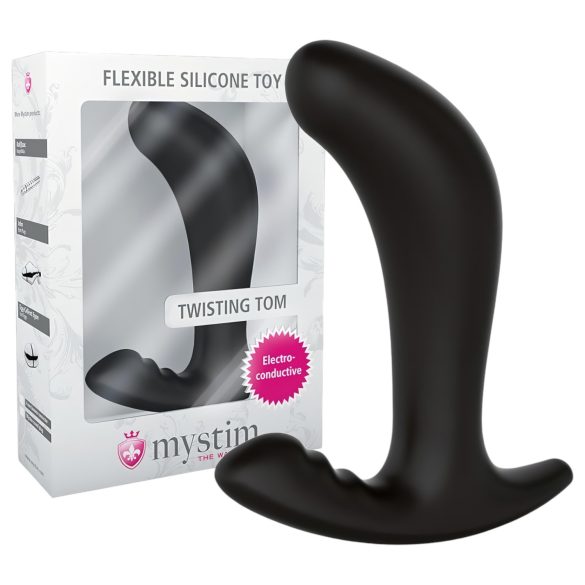 mystim Twisting Tom - elektro anal dildo (sort)