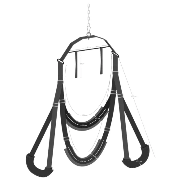 Bad Kitty - sexgynge - justerbar - sort