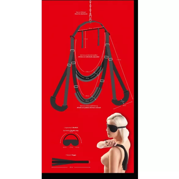 Bad Kitty - sexgynge - justerbar - sort