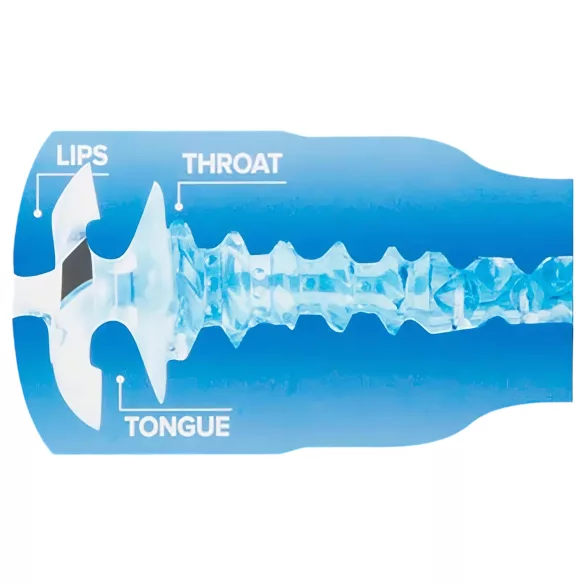 Fleshlight Turbo Thrust - masturbator med sugeeffekt - blå
