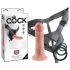 King Cock Strap-on 6 - påspændingsdildo - naturlig