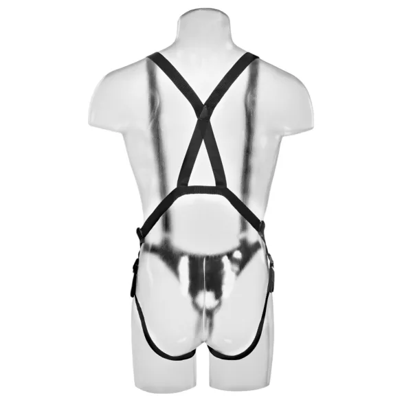 King Cock - hollow strap-on dildo med sele - 28 cm
