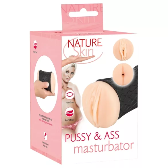 Nature Skin - masturbator med vagina og anus - natur/sort