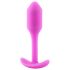 b-vibe Snug Plug 1 - vægtet analplug (55g) - pink