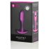 b-vibe Snug Plug 1 - vægtet analplug (55g) - pink