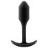 b-vibe Snug Plug 1 - Sort anal plug med vægt (55g)