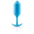 b-Vibe Snug Plug 3 - Dobbelt Kugle Anal Plug (180g) - Blå
