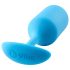 b-Vibe Snug Plug 3 - Dobbelt Kugle Anal Plug (180g) - Blå
