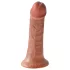King Cock - dildo - realistisk - brun 15 cm