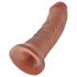 King Cock 8 Dildo (20 cm) - Mørk Natur