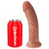 King Cock 8 Dildo (20 cm) - Mørk Natur