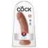 King Cock 8 Dildo (20 cm) - Mørk Natur