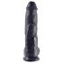 King Cock 10 Kugler Dildo (25 cm) - Sort