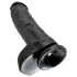 King Cock - realistisk dildo med testikler - 25 cm - sort